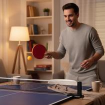 Kit Ping Pong Tênis de Mesa 2 Raquetes Madeira 3 Bolinhas Oficial para Jogo Recreativo Kit Ping Pong Tênis de Mesa 2 Raquetes Madeira 3 Bolinhas Oficial para Jogo Recreativo
