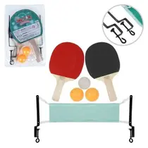 KIT Ping Pong Tênis de Mesa Com 2 Raquetes Anatômicas, 3 Bolas, 1 Rede e 2 Suportes Original Inmetro KIT Ping Pong Tênis de Mesa Com 2 Raquetes Anatômicas, 3 Bolas, 1 Rede e 2 Suportes Original Inmetro