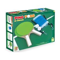 Kit Ping-Pong Tênis De Mesa Completo Em Madeira Junges