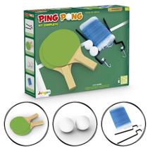 Kit Ping Pong Tênis de Mesa, Raquetes, rede, suporte e bolas