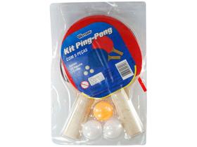 Kit Ping Pong/Tênis de Mesa Western KP-55 - 5 Peças