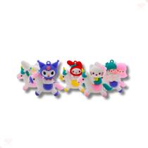 Kit pingente personagens hello kitty 50mm em pvc com 15 peças Kit pingente personagens hello kitty 50mm em pvc com 15 peças