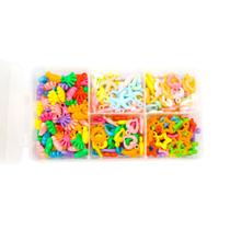 Kit Pingentes Diversos Mao Coração Estrela Mar 250pçs 180g + Caixa 5 Divisórias Kit Pingentes Diversos Mao Coração Estrela Mar 250pçs 180g + Caixa 5 Divisórias