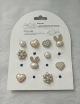 Kit Pingentes Strass Botons Babuche Charms Luxo Acessório