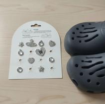 Kit Pingentes Strass Botons Babuche Charms Luxo Acessório