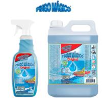 Kit Pingo Mágico Original Limpeza Pesada 5 L + 1 Litro Borrifador Kit Pingo Mágico Original Limpeza Pesada 5 L + 1 Litro Borrifador