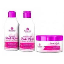 Kit pink gold - shampoo + máscara 300g + condicionador