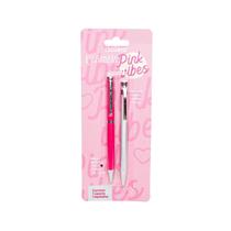 Kit Pink Vibes C/1 Caneta E 1 Lapiseira Leoarte