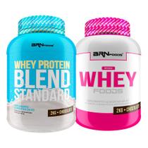 KIT Pink Whey 2kg + Whey Protein Standard 2kg - BRN Foods