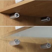 Kit Pinos de Suporte Prateleira de Parafuso com Manga Antiderrapante Kit 15 + 15 pçs. F-588 Saint Plus