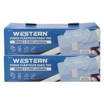 Kit Pinos Plásticos Para Tag De Roupas 30mm Branco Com 10.000 Unidades