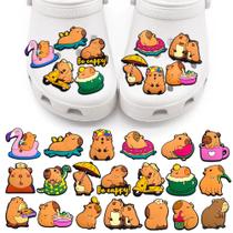 Kit Pins Botons de Capivara Emborrachados Variados 8 Peças Diversas Varaiads