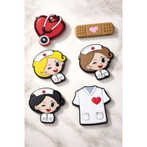 Kit Pins Bottons Profissões Para Babuche Emborrachados Moda Kit Pins Bottons Profissões Para Babuche Emborrachados Moda