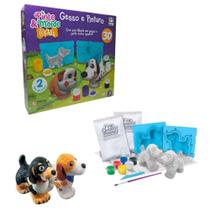 Kit Pinte e Molde Pets Gesso e Pintura 3D - Nig Brinquedos Kit Pinte e Molde Pets Gesso e Pintura 3D - Nig Brinquedos