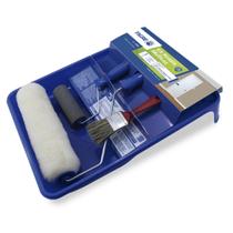 Kit Pintura 5 Peças Tigre Rolos Suporte Bandeja Pincel