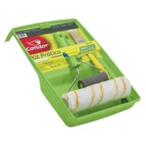 Kit Pintura 810 6 Peças (Bandeja + 2 Rolos + Suporte + Trincha + Misturador) Condor