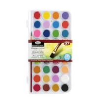 Kit Pintura Aquarelas em Pastilhas Royal C/37 Pçs