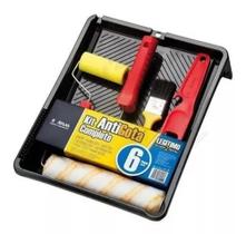 Kit pintura atlas com 6 pecas - bandeja + garfo + rolo + trincha + misturador Kit pintura atlas com 6 pecas - bandeja + garfo + rolo + trincha + misturador