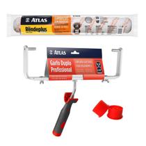 Kit Pintura Atlas Rolo Big Rendeplus + Garfo Duplo Kit Pintura Atlas Rolo Big Rendeplus + Garfo Duplo