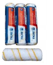 Kit Pintura De Parede 3 Rolo Tigre Anti Respingo Ref 1376