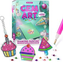 Kit Pintura Diamantes Jumbo 5D para Crianças - Artesanato 6-12 Anos - Presente Ideal Meninas e Meninos - Dan&Darci