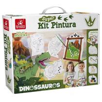Kit Pintura Dinossauros Brincadeira de Criança Kit Pintura Dinossauros Brincadeira de Criança