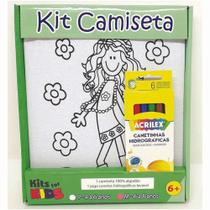 Kit Pintura em Camiseta - Menina - Tamanho P de 4 a 6 anos - Kits for Kids