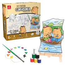 Kit Pintura Infantil Capivara Cozy & Comfy Brinquedo Arte