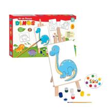 Kit Pintura Madeira Dinos Nig Brinquedos Kit Pintura Madeira Dinos Nig Brinquedos