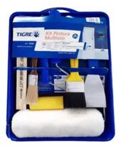 Kit Pintura Multiuso 10 Peças Tigre Látex, Acrílica, Verniz Kit Pintura Multiuso 10 Peças Tigre Látex, Acrílica, Verniz