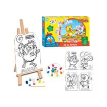 Kit De Pintura Em Madeira Infantil Com Desenhos Unicórnio - Nig