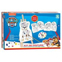 Kit Pintura Patrulha Canina Completo Telas Tintas Cavalete 0680 - Nig Brinquedos