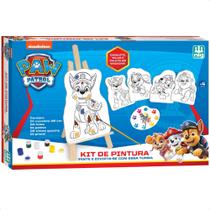 Kit Pintura Patrulha Canina Infantil Criatividade Diversão E Cores A Partir De 4 Anos Nig Brinquedos - 0680