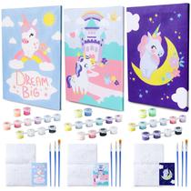 Kit Pintura por Números BONNYCO - Unicórnios (Pack 3) para Crianças