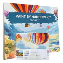 Kit Pintura por Números Sinoart Bondinho 40x50cm Kit Pintura por Números Sinoart Bondinho 40x50cm