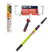 Kit Pintura Pro Duplo 46Cm Suporte Garfo + Rolo Lã Extensor