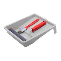Kit Pintura Rolo 15 Cm Espuma Bandeja Pincel 1 Roma Kit Pintura Rolo 15 Cm Espuma Bandeja Pincel 1 Roma