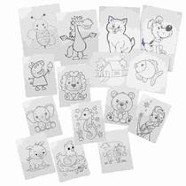 Kit Pintura Tela Riscada 20x20 (3 telas riscada+2 pinceis+ guache) Kit Pintura Tela Riscada 20x20 (3 telas riscada+2 pinceis+ guache)