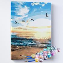 Kit Pintura Terapêutica - A Praia Maravilhosa - Maue Art Store