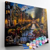Kit Pintura Terapêutica - Canais De Amsterdam Kit Pintura Terapêutica - Canais De Amsterdam
