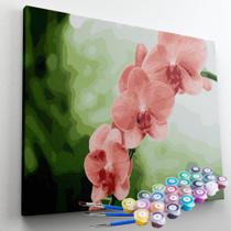 Kit Pintura Terapêutica Flores Orquídeas - Pintura Numerada