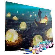 Kit Pintura Terapêutica - Lago Noturno Lual Kit Pintura Terapêutica - Lago Noturno Lual