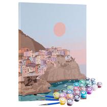 Kit Pintura Terapêutica - Santorini Grécia