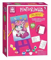 Kit Pinturinha em Madeira - Unicórnio