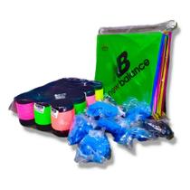 Kit Pipa 25 Raias + 3 Latinhas De Linha Coloridas + Rabiolas