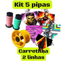 Kit pipa 5pipas 1 lata e 2 Linhas