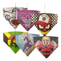 Kit Pipas 25 No Quadrado De Seda Grande Para Empinar