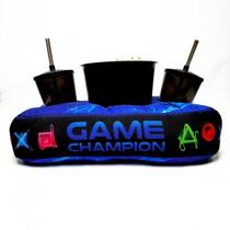 Kit Pipoca Com Balde E 2 Copos Com Canudos - Game Champion Kit Pipoca Com Balde E 2 Copos Com Canudos - Game Champion