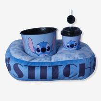 Kit Pipoca Stitch Infantil Almofada, Balde e Copo com Canudo Kit Pipoca Stitch Infantil Almofada, Balde e Copo com Canudo
