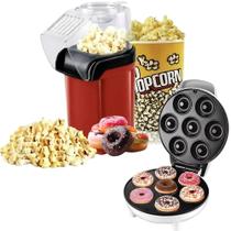 Kit Pipoqueira Elétrica + Máquina de Donuts